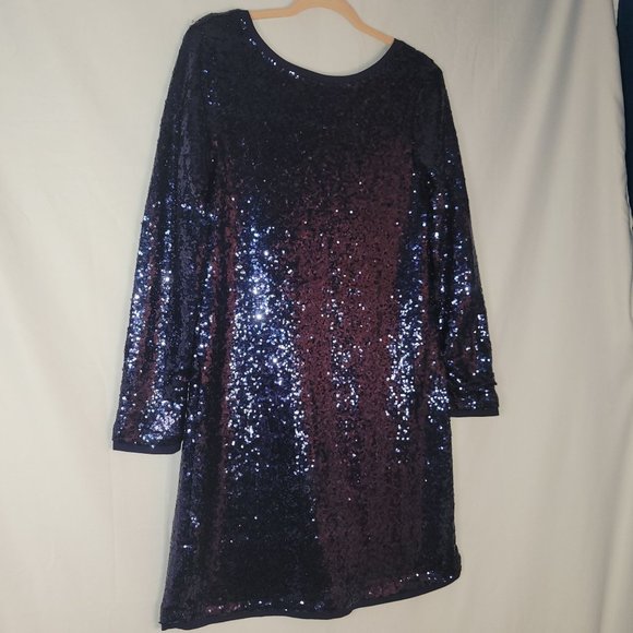 Cupio Dresses & Skirts - NEW Versona Cupio Sequin Blue Evening Dress Size 8